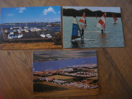 Pays-Bas Holland Nederland - Lot De 3 Cartes De WOLPHAARTSDIJK ( Goes ) Planche à Voile Vissershaven Camping - Goes