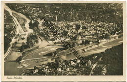 Hann. Münden - Fliegeraufnahme - Foto-AK - Verlag J. Herzel Hann. Münden Gel. 1955 - Hannoversch Muenden