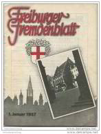 Freiburger Fremdenblatt 1937 - 16 Seiten Mit 15 Abbildungen U. A. Christl Cranz Olympiasiegerin Slalom 1936 - Stadtplan - Baden-Württemberg