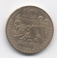 10 Francs VICTOR HUGO 1985  TB/TTB - 10 Francs