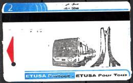 1 Ticket Transport Algeria Bus Algiers Alger - RARE Biglietto Dell'autobus - 1 Billete De Autobús - 1 Busticket - Welt