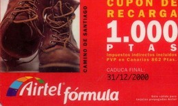 ESPAÑA. Acr-044. CAMINO DE SANTIAGO - BOTAS. 1000 PTAS. 12-2000. IBERICA S.A. LLAME. (174P) - Airtel