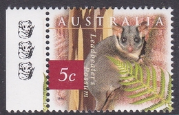 Australia ASC 1560c 1996 Nature Of Australia, 5c Possum, 3 Koalas, Mint Never Hinged - Essais & Réimpressions