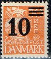 CIFRAS, 1934, 30 ØRE CON SOBRECARGA 10,** - Neufs