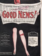 PARTITION MUSICALE " GOOD NEWS" - COLLEGIATE MUSICAL COMEDY " Annee 1927 - Scores & Partitions