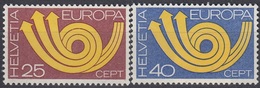 SWITZERLAND 994-995,unused - 1973