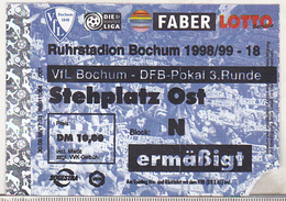 Germany VFL Bochum -  1998 DFB Cup 3rd Round Match Ticket - Tickets D'entrée