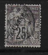 GUYANE - 1892 - YT N° 23 OBLITERE - COTE 2020 = 45 EUR. - Gebruikt