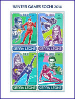 SIERRA LEONE 2017 MNH** Winter Games Sochi Olympia Sotschi M/S - OFFICIAL ISSUE - DH1751 - Winter 2014: Sotschi