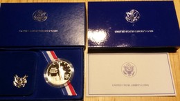 U.S.A. 1986 - Libery - ONE DOLLAR FDC Proof - Argento / Argent / Silver - Conf. Originale (6 Foto) - Proof Sets