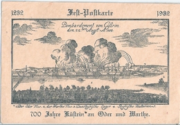 KÜSTRIN Fest Postkarte 700 Jahre Cüstrin Stadt An Oder Und Warthe 13.6.1932 Kostrzyn Odra - Neumark