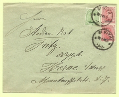 BZ 65+66 (opdruk Malmedy) Op Brief Stempel ST-VITH (B7100) - OC55/105 Eupen & Malmédy