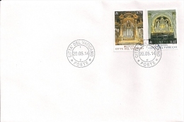 2014 Vatikan Mi. 1809-10  FDC   Europa: Volksmusikinstrumente - 2014