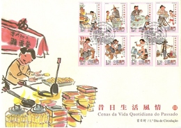 Macau China Macao Cina FDC Scene Di Vita Quotidiana - FDC