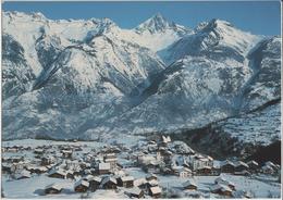 Unterbäch - Bietschhorn Im Winter En Hiver - Photo: Klopfenstein - Unterbäch