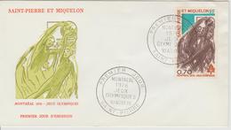 FDC 1976 Basket JO De Montréal 450 - FDC