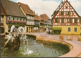 Germany & Circulated, Ladenburg Marktplatz, Genlis France 1985 (6802) - Ladenburg