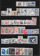 TIMBRES N° 1281  A  1324   -  ANNEE COMPLETE 1961   - 44  TIMBRES -  OBLITERES - 1950-1959