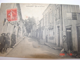 C.P.A.- Gabarret (40) - Rue De La Poste - Salon Coiffure - Bijouterie Esperon - 1914 - SUP (AN 34) - Gabarret