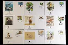 ANIMALS  1987-1994 Beautiful World Collection Of All Different Illustrated Unaddressed WWF Official First Day Covers In  - Ohne Zuordnung