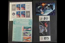 SPACE  1960's-1990's World Mint (mostly Never Hinged) & Used Collection/accumulation On Pages & In Stockbooks With Many  - Unclassified