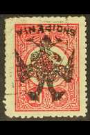1913  20pa Rose Carmine, Pl II, Overprinted Bihe And Subsequently "Eagle" In Black, Variety "overprint Inverted", SG 13v - Albania