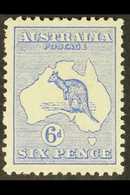 1913-14  6d Ultramarine Kangaroo, SG 9, Fine Mint. For More Images, Please Visit Http://www.sandafayre.com/itemdetails.a - Other & Unclassified