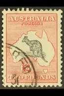 1929-30  £2 Black And Rose Kangaroo, SG 114, Fine Used. For More Images, Please Visit Http://www.sandafayre.com/itemdeta - Other & Unclassified