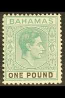 1938-52  £1 Grey-green & Black Ordinary Paper, SG 157b, Fine Mint, Very Fresh. For More Images, Please Visit Http://www. - Other & Unclassified