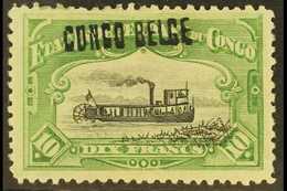 CONGO  1909 10f. Black And Green Perf. 12, Local Overprint, COB 39L, Fine Mint. For More Images, Please Visit Http://www - Altri & Non Classificati