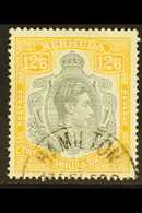 1938-53  12s6d Grey & Yellow On Ordinary Paper (the So-called "lemon" Shade), SG 120d, Fine Used, Accompanied By Murray  - Bermuda