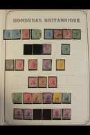 1865-1961 MINT & USED COLLECTION  Presented On Album Pages, We See 1865 No Wmk 1d, 6d & 1s Mint / Unused Plus 1s Used, 1 - Honduras Britannico (...-1970)