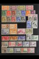 1937-1952 COMPLETE VERY FINE MINT COLLECTION  On Leaves, All Different, Complete For The Period, Includes 1938-47 KGVI S - British Virgin Islands