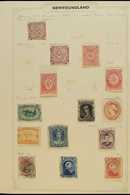 1857-1918 MINT & USED COLLECTION  On Small Album Pages. Includes 1861-4 Mint Range To 1s, 1865-71 Set (less 5c) Mint Or  - Autres & Non Classés