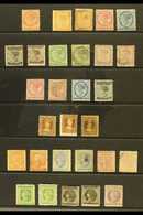 1861-72  Attractive Range With 1861 (perf 9) 2d Rose Fine Used, 1862-69 (yellowish Paper) 1c Both Unused And Used, 2d Mi - Other & Unclassified