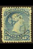 1868  12½c Bright Blue Large Queen On Watermarked Paper, SG 60b, Clear "UTH", Cds Used, Few Shorter Perfs. For More Imag - Other & Unclassified