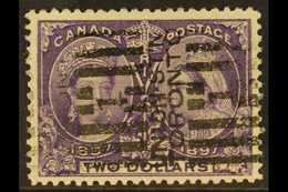 1897  $2 Deep Violet, SG 137, Good Used With Toronto Roller Cancel For More Images, Please Visit Http://www.sandafayre.c - Sonstige & Ohne Zuordnung