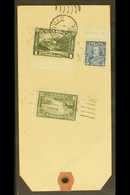 1936 PARCEL TAG  Franked With 1930 $1 Olive-green, 1935 5c Blue & 20c Olive-green ($1.25 Rate), From "The Canadian Bank  - Autres & Non Classés