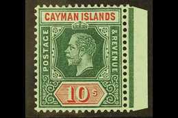 1912-20  10s Deep Green And Red / White Back, SG 52b, Never Hinged Mint. For More Images, Please Visit Http://www.sandaf - Iles Caïmans
