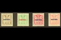 1931-32  Postal Fiscal "Rarotonga" Overprinted Set, SG 95/98, Very Fine Mint (4 Stamps) For More Images, Please Visit Ht - Cookeilanden