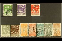 1925-34 USED AIR POST COLLECTION  A Complete Range Including 1925 Set (Mi 143/45), 1929 Set (Mi 180/81) & 1934 Set (Mi 2 - Other & Unclassified