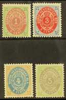 1896-1902  Perf 12½ 1c, 3c, 4c And 5c, SG 31/34, Very Fine Mint. (4) For More Images, Please Visit Http://www.sandafayre - Deens West-Indië