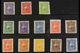 1891 IMPERF PROOFS.  An Attractive Range Of "San Miguel Volcano" Imperf Proofs On Ungummed Paper In Non Issued Colours W - El Salvador