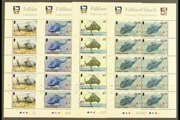 2009  Centenary Of Naval Aviation Set, SG 1131/34, Sheetlets Of 10, NHM (4 Sheetlets) For More Images, Please Visit Http - Falklandinseln