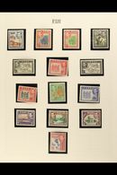 1937-52 FINE MINT COLLECTION  Neatly Presented In Mounts On Album Pages. A Complete Basic KGVI Collection With Some Addi - Fidji (...-1970)