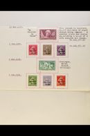 1930-1939 COMPREHENSIVE FINE MINT COLLECTION  On Leaves, Mostly All Different, Inc 1930 BIT Opt & Air Sets, 1930 1.50f & - Andere & Zonder Classificatie