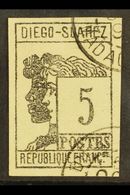 DIEGO SUAREZ  1890 5c Grey Black Allegory, Yv 7, Very Fine Used. For More Images, Please Visit Http://www.sandafayre.com - Altri & Non Classificati