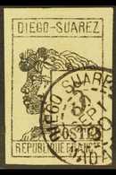 DIEGO-SUAREZ  1890 5c Grey-black, Imperforate, Yvert 7, SG 7, Very Fine Used, 4 Margins. For More Images, Please Visit H - Andere & Zonder Classificatie