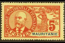 MAURITANIA  1906 5f Red On Straw (Yvert 16, SG 16), Fine Mint, Very Fresh. For More Images, Please Visit Http://www.sand - Sonstige & Ohne Zuordnung