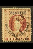 1881  2½d Deep Claret, Wmk Broad-pointed Star, SG 25c, Fine Used.  For More Images, Please Visit Http://www.sandafayre.c - Grenada (...-1974)